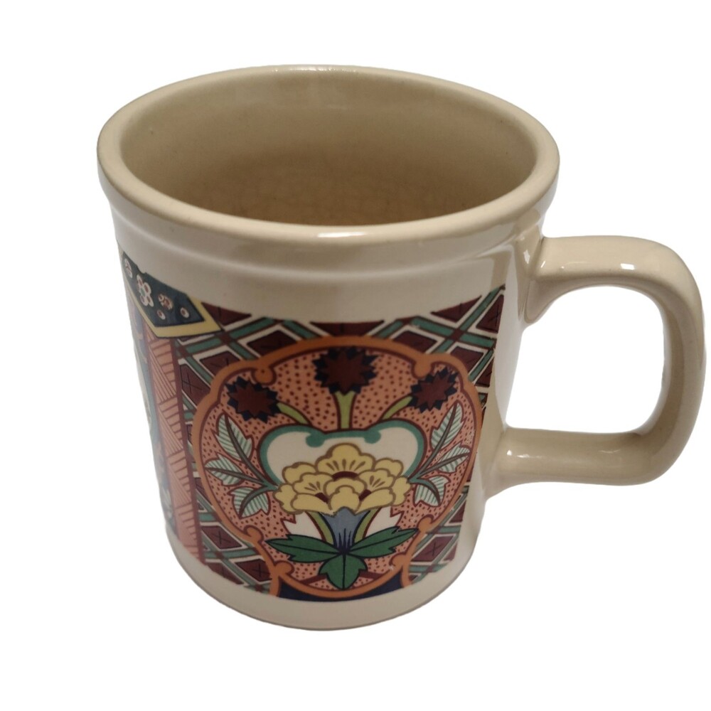 Japan Imari Ceramic Multicolor Mug Floral